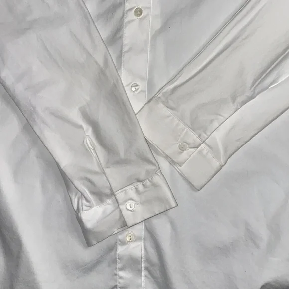 ZARA Woman cotton blend button down blouse - Picture 8 of 9